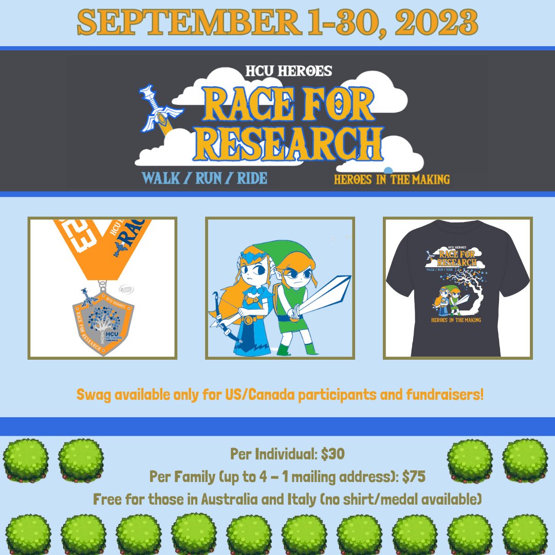 HCUAmerica's tweet photo. Our virtual #RaceforResearch kicks off on Friday 9/1, so sign up now before it's too late!!! πββοΈπΆββοΈπ΄ββοΈ
Don't miss out on the fun -
πΉfriendly competition!
πΉget your miles in at your own pace!
πΉ raise funds for #research for #homocystinuria!
Sign up now:
https://t.co/sz4iqbiQ2i https://t.co/2m9WYoR2eY