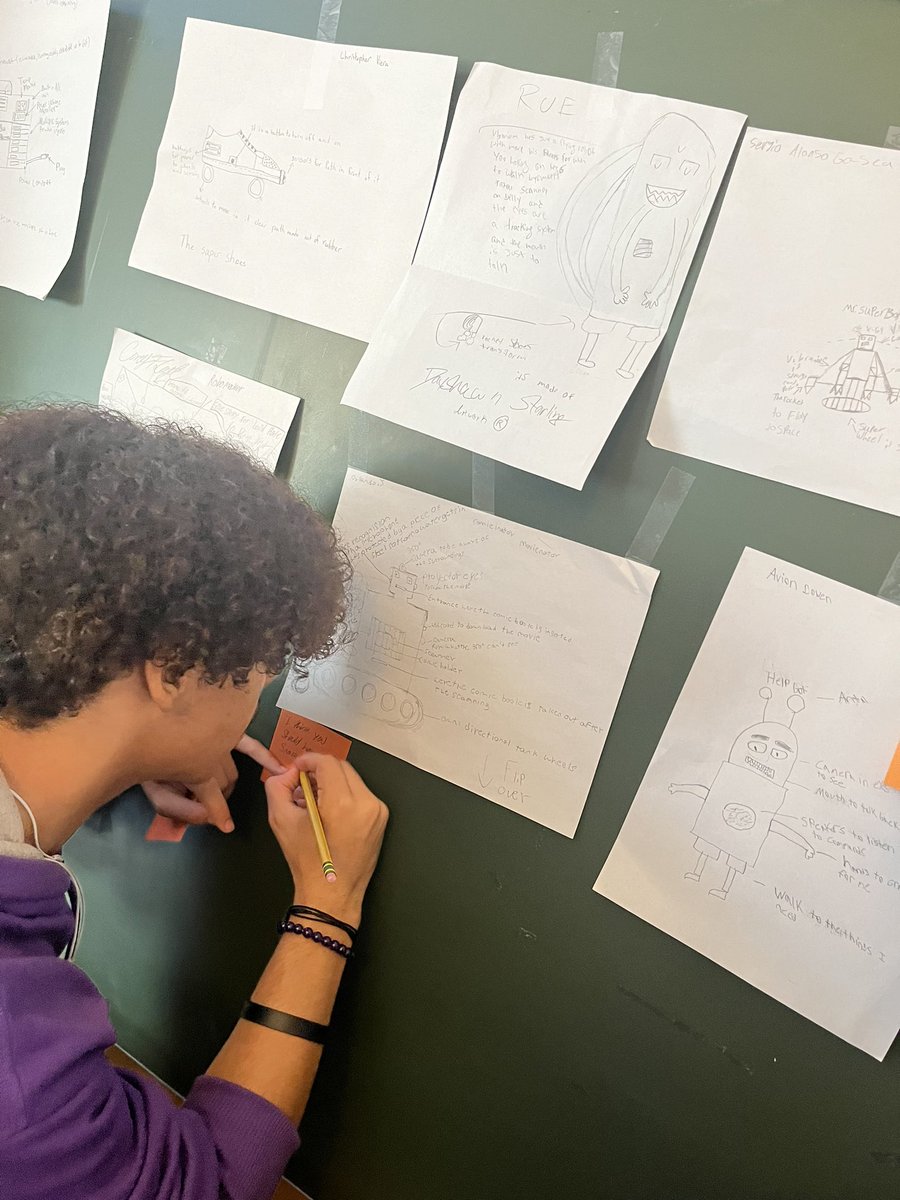 MrQuillen's tweet image. Welcome to cybersecurity where we’re learning the importance of collab and feedback. We’ve got a gallery walk for our robot prototype drawings. Crazy ideas, real skills. 🤖💻

#jcpsdigin #fairdale4life #wearejcps