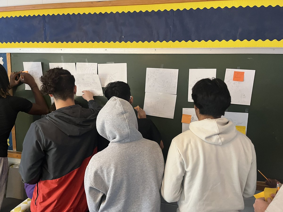 MrQuillen's tweet image. Welcome to cybersecurity where we’re learning the importance of collab and feedback. We’ve got a gallery walk for our robot prototype drawings. Crazy ideas, real skills. 🤖💻

#jcpsdigin #fairdale4life #wearejcps