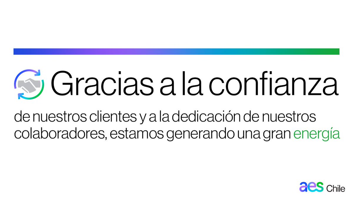 Solo el trabajo colaborativo nos permite generar la energía que el futuro necesita. Por ello, agradecemos la entrega, confianza y dedicación de nuestros clientes y colaboradores, que nos han permitido seguir generando la energía que Chile necesita 🌱⚡️