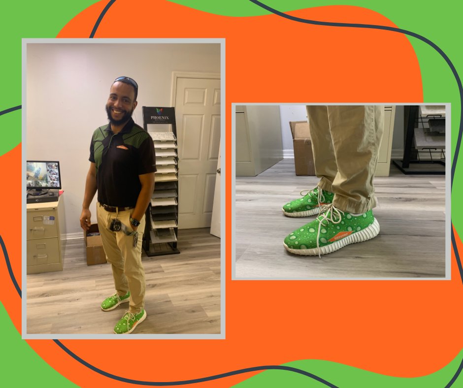 We wanted to give a shoutout to our awesome production manager Kenny! Along with helping things run smoothly he also wears the coolest SERVPRO shoes we've ever seen. 🥳