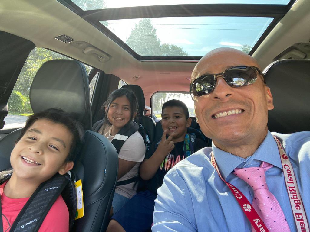 It’s not our “job” to transport students but my colleague and the principal of <a href="/coral_ridge/">Coral Ridge</a> is doing what it takes to make sure his students get to school. Proud to work with people like him!