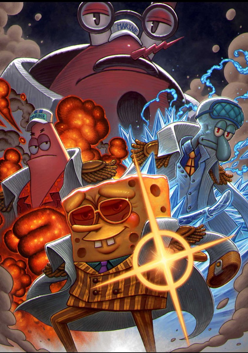 Pastaerects's tweet photo. #ONEPIECE 
One piece x SpongeBob

A thread 🧵🪡 https://t.co/VTO7zGyUgY