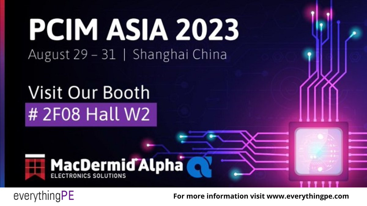 everything_PE_'s tweet image. MacDermid Alpha to Showcase Cutting Edge Sintering Process Solutions at PCIM Asia 2023

Read more: ow.ly/JGTY50PCoHL

#powerelectronics #sintering #conference #exhibition #powermodules #manufacturing #technologynews @MacDermidAlpha @pcimasia