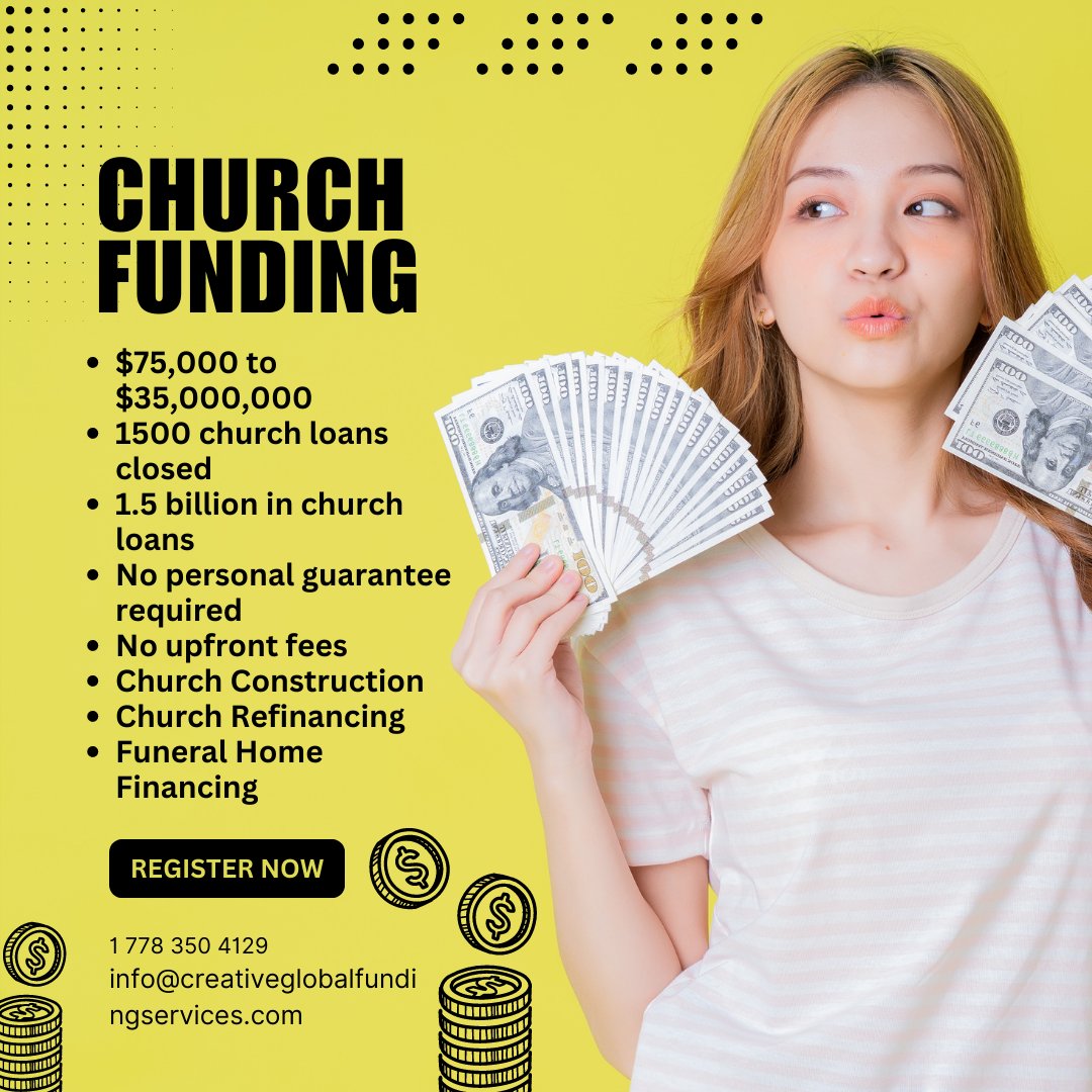 🙏 Seeking Funding for Your Church? We're Here to Help! 🌟

📩 To learn more and apply, visit our website: creativeglobalfundingservices.com/cfg/

#ChurchFunding #CommunitySupport #TogetherInFaith #FaithCommunity #GrantOpportunity #Dengue #Blackrock $NVDA #Bitcoin📷 #wonwoo #ISRO #neuroscience