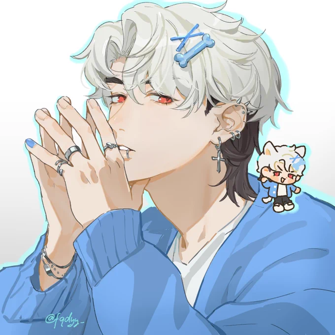 蓝毛衣觉得很萌 #PLAVE #Eunho