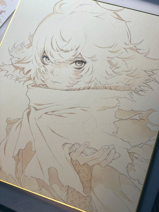 あとはベタベタに塗るだけで終わりです。上手く描けてる気がする。
