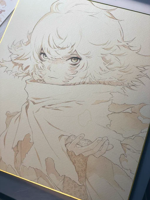 あとはベタベタに塗るだけで終わりです。上手く描けてる気がする。