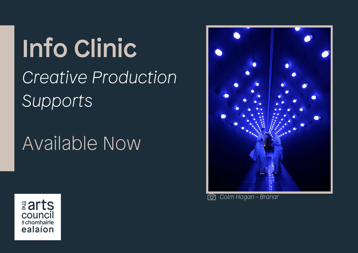 Thinking of applying for Creative Production Supports? Check out our info clinic hosted by the team to help make the application process as smooth as possible for you! Deadline: 31 Aug 17:30 Watch it back: youtube.com/watch?v=6-UFw5…