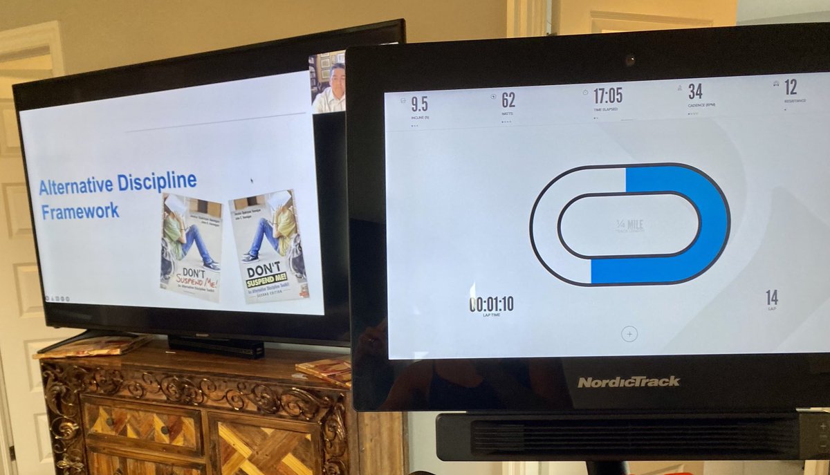 Biking through some professional learning today! What is a creative way you have redirected a student or worked with a family? #dontsuspendme