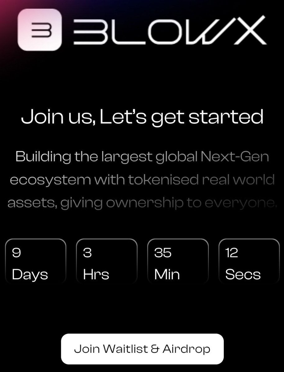 AthotisRa's tweet photo. BlowX Wailist !
By @BlowX_Official 

Sign up here:
https://t.co/uLBlGhik1j

Tasks :
- Select BEP20
- Submit BSC Address
- Submit Email
- Submit Twitter Handle
- Submit TG Handle
- Verify Email
- Done !

@cctip_com airdrop 15000000 WSG 300 https://t.co/fY9CiWsn9w