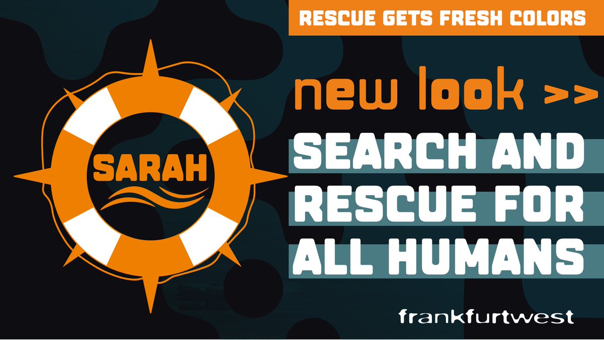 >>> Rescue gets fresh colors!

SARAH Seenotrettung im neuen Design von #frankfurtwest

frankfurtwest.com/projekte/sarah…

#DontLetThemDrown #LeaveNoOneToDie #Seenotrettung #SAR