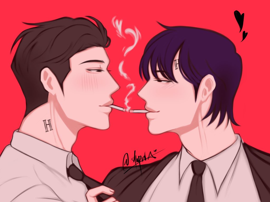 hitoshizz1315's tweet photo. #Janghyun x #warrenchae , at fuckin last 🥲 It’s finish and I’m tired bubye 🏃🏻💨 #lookismfanart #elijang #wonseokchae #hostel https://t.co/r26Ino9Lqz