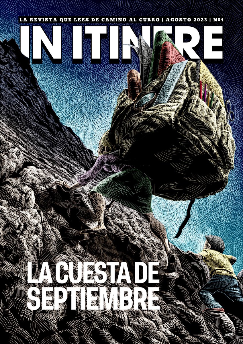 Portada para revista @InItinere_es
#ilustración #portada #cover #septiembre #art #revistainitinere