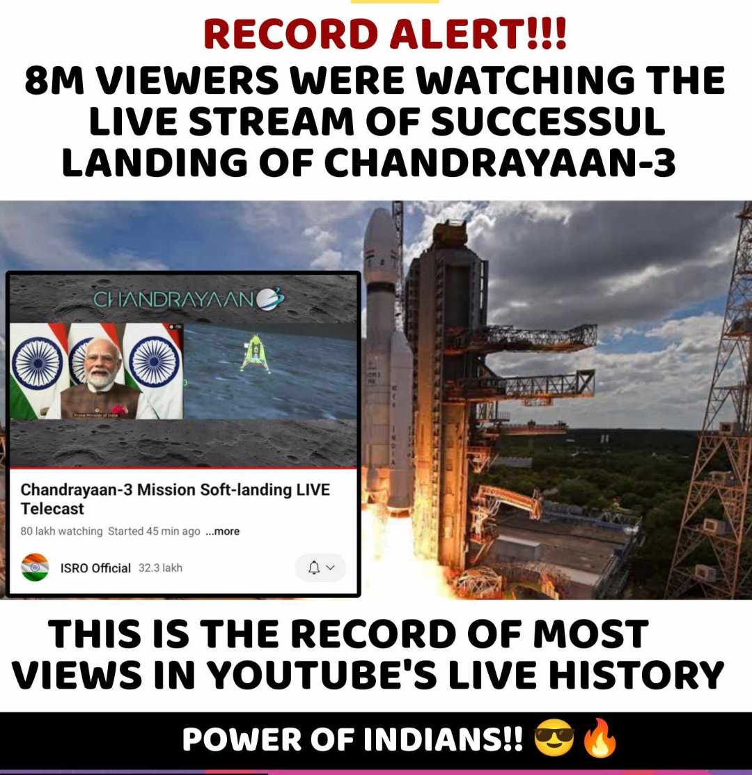 Vishnusinghji's tweet photo. Congratulations to entire ISRO Team 💐

#Chandrayaan3  ☄️🪐💫��🌙🌌

History Created #VikramLander

Jai Hind 🇮🇳 "India India"

#IndiaOnTheMoon #PragyanRover #PrakashRaj #ProudMoment
#Chandrayaan3Landing
#Nasa #चंद्रयान_3 https://t.co/cmqknSqkZW