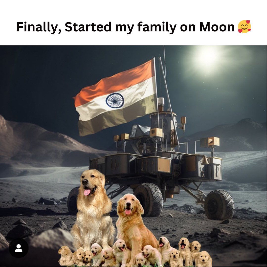 oscarspawpaw's tweet photo. Coz Earth par toh pawpAw meri shadi karwa nahi rahe the 😝
-
-

Celebrating the Chandryaan 3's Stellar Success 🚀🌘🌙 
-
-
#MissionAccomplished #chandryaan3 #isro #isromissions #oscarwonderpup https://t.co/EapVsi6KoR