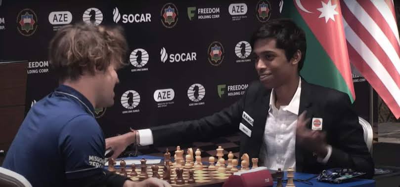 IAMDirRAM's tweet photo. #Praggnanandhaa became the third youngest player after the legendary Bobby Fischer and Carlsen to qualify for the Candidates tournament.
#MotherLove ❤️ #mothersupport 🙏 #India #Chess ♟️#ChessWorldCup
Tomorrow’s tiebreakers🏆 #FIDE #FIDEWorldCupFinal #FIDEW
||#Praggnanandhaa #MagnusCarlsen||