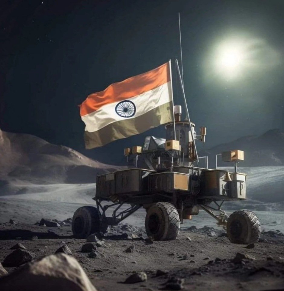 pushpendra2022_'s tweet photo. "चंद्रयान - 3" is a reminder that we are a nation of dreamers and achievers.
#isroindia🇮🇳
#Chandrayaan3🛰️
#MoonLanding🌘 https://t.co/8NKMsby2ju
