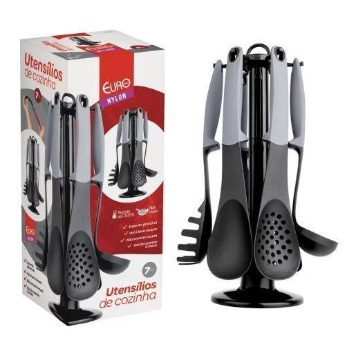 Conjunto de Gadgets de Nylon 7 Peças Euro Cinza