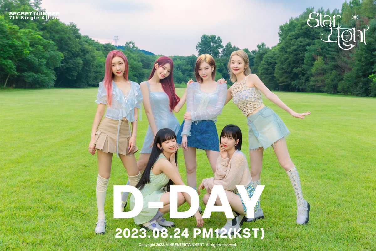 [*****]

SECRET NUMBER
7th Single Album
[STARLIGHT]

✨D-DAY Photo
✨2023.08.24 PM 12(KST) Release

#SECRET_NUMBER #시크릿넘버
#STARLIGHT