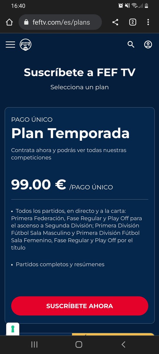 FranRequena6's tweet photo. En el pack completo (fútbol y fútbol sala) si viene reflejado los partidos de play off. En los pack separados de fútbol o futsal no pone nada. Otra trampa?? https://t.co/DGCELt7nLm