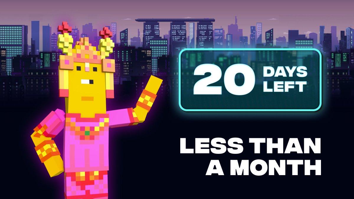 🚨 Do not miss an exclusive game release! 🚨

The countdown has started! ⏳

20 days left until the early ACCESS of our alpha Chainers Universe at Token 2049 Conference in Singapore! 🇸🇬

Mark this day in red on the calendar! 🗓

Are you ready to play? 👀