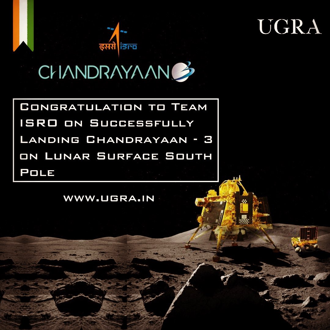 Hearty congratulations to team ISRO, Indians and all space Community as INDIA made it’s first landing on moon’s South Pole!! 👏🏻👏🏻👏🏻 #congratulations #Chandrayaan3 #teamisro #isroindia #india #moonmission #chandrayan3 #chandrayaan3 🌙