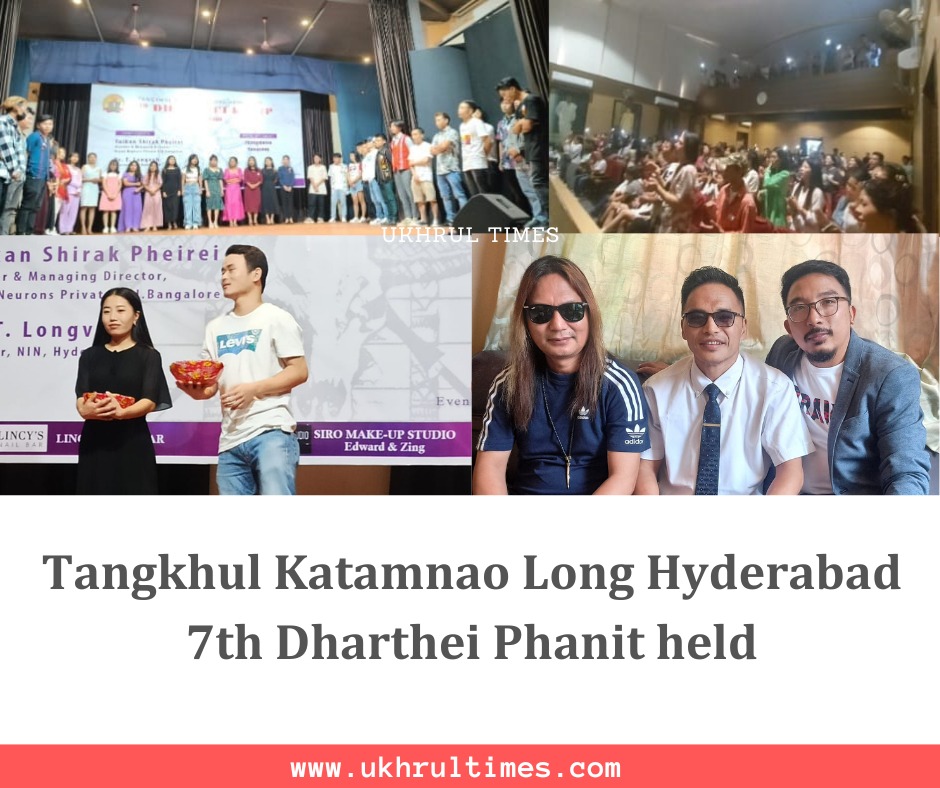 ukhrultimes's tweet photo. #Hyderabad: Infusing a captivating blend of glamour and #talent into the #FreshersMeet were the special appearances of distinguished artists. Thangmeiso Shanglai, a millennial #music veteran whose melodies have resonated with the #Tangkhul community through the years, took the audience on a journey down memory lane, evoking cherished childhood nostalgia. His performance was a testament to his timeless influence. Additionally, Yungyung Khamrag, a true Tangkhul #pop sensation, who has pioneered a captivating Tangkhul-pop #genre, amassed an ardent fan base. His electrifying stage presence and charismatic performance held the audience spellbound, underscoring his impact as a contemporary #musical trailblazer. The 7th Dharthei Phanit of TLKH, the organizers said, stands as a testimony to the community's unity, celebration of culture, and vision for the future. With collaborative efforts, esteemed guests, and enthusiastic participation, the event emerged as a resounding success, leaving indelible memories in the hearts of all who attended.
Read more | https://t.co/2sXIlbBhx1
