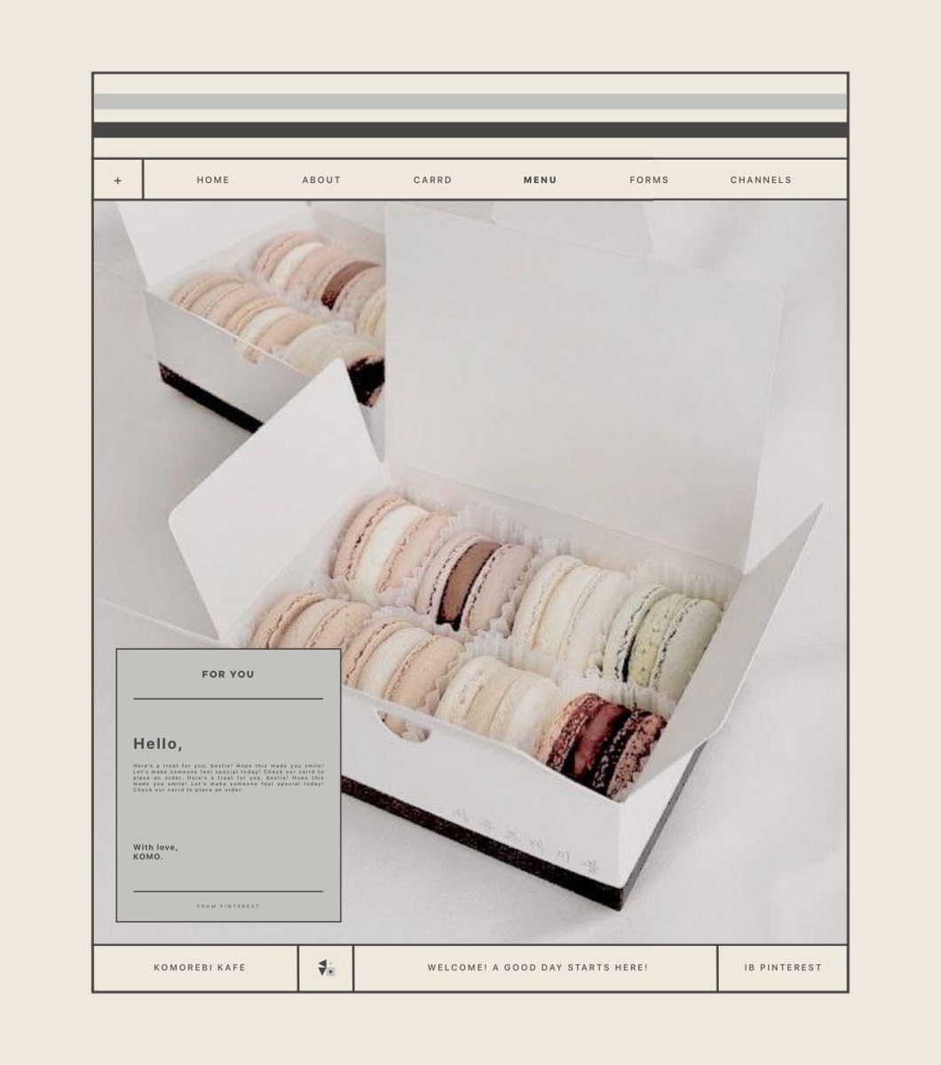 komoave's tweet image. ⠀⠀

͏   こもれび   ⌗   KOMO!
   for  you   @loevito.
   from   ༝༚   yuan.
   ⤥    libre lang, enjoy!

⠀⠀