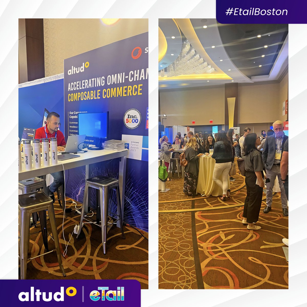 GoAltudo's tweet photo. We're here at #eTailBoston booth number #607.
#ComposableCommerce | #OmnichannelMarketing | #RetailTrends
Plus, we have exciting giveaways, & surprises.🎁
📅Book your visit: https://t.co/vdTS0VEhmm
#eTail #RetailMarketing #RetailTech #Omnichannel #AltudoExperience https://t.co/hs8K3R43RT