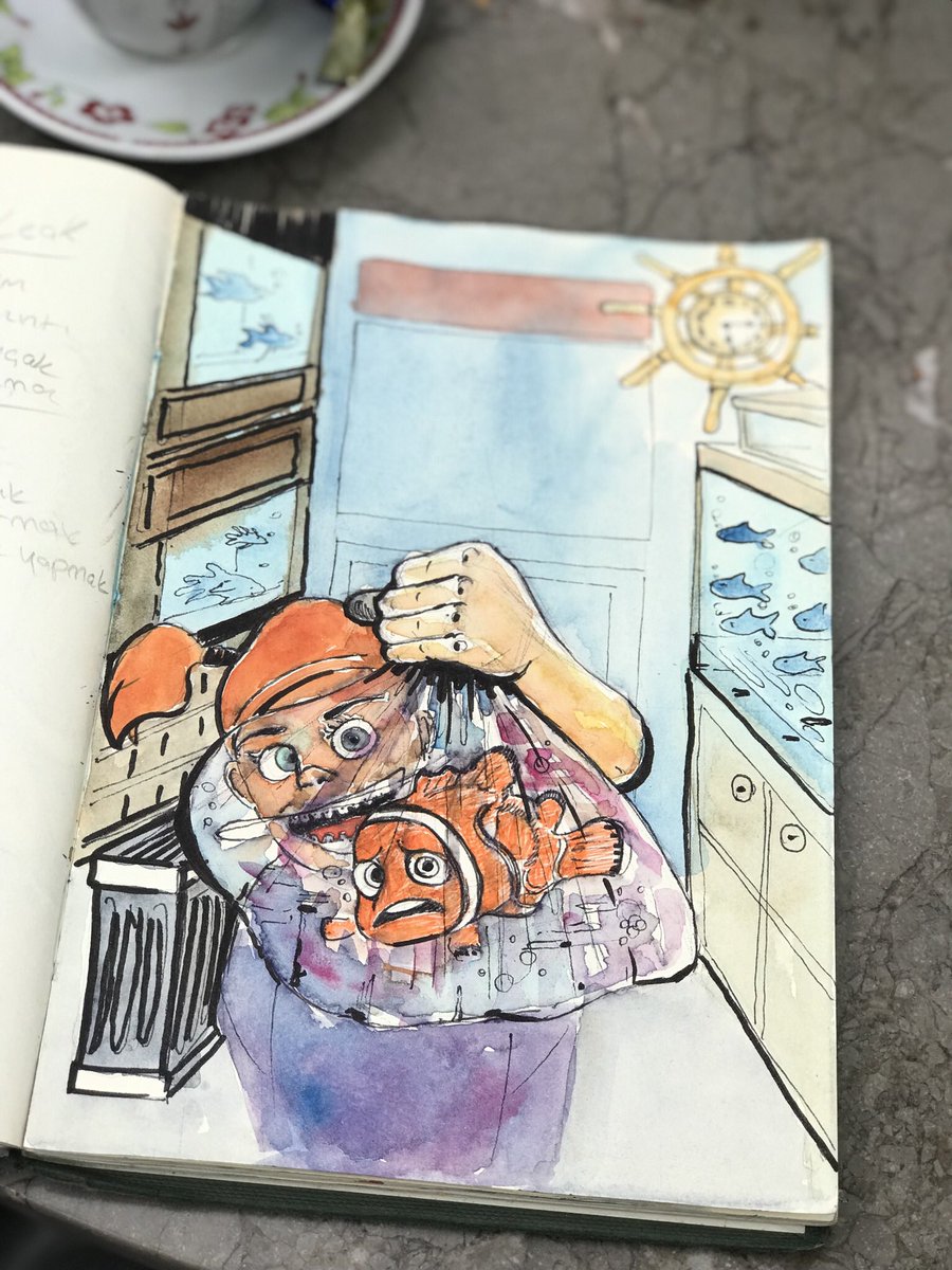 Defterimdeki tüm eskizlerimi göstereceğim uzun soluklu bir serüvene yelken açıyoruz…