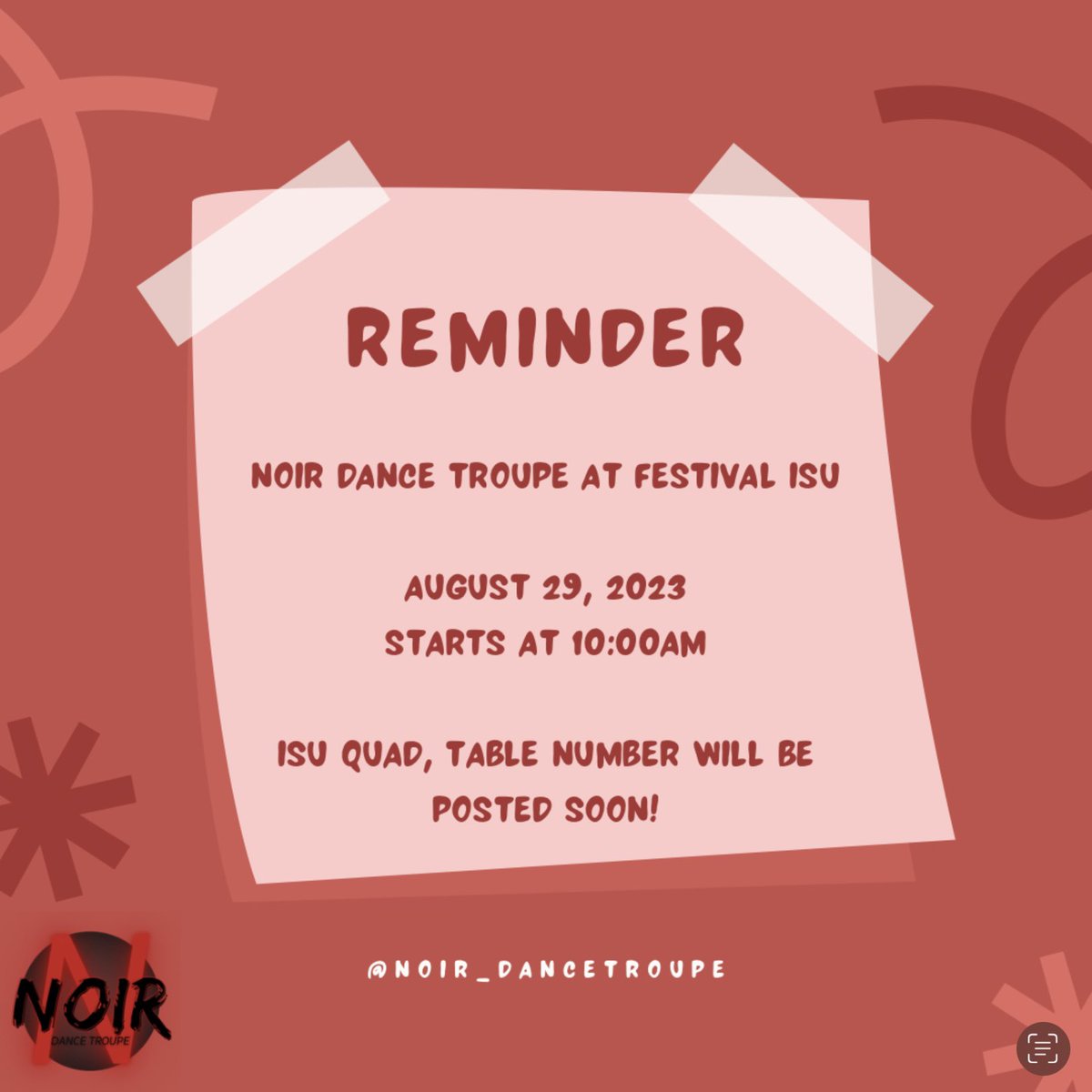 Welcome back Redbirds! I hope you guys are excited to be back just as much as we are. Come check out our table at Festival ISU next week for more information about NOIR ❤️‍🔥 #GoRedbirds #TheUltimate