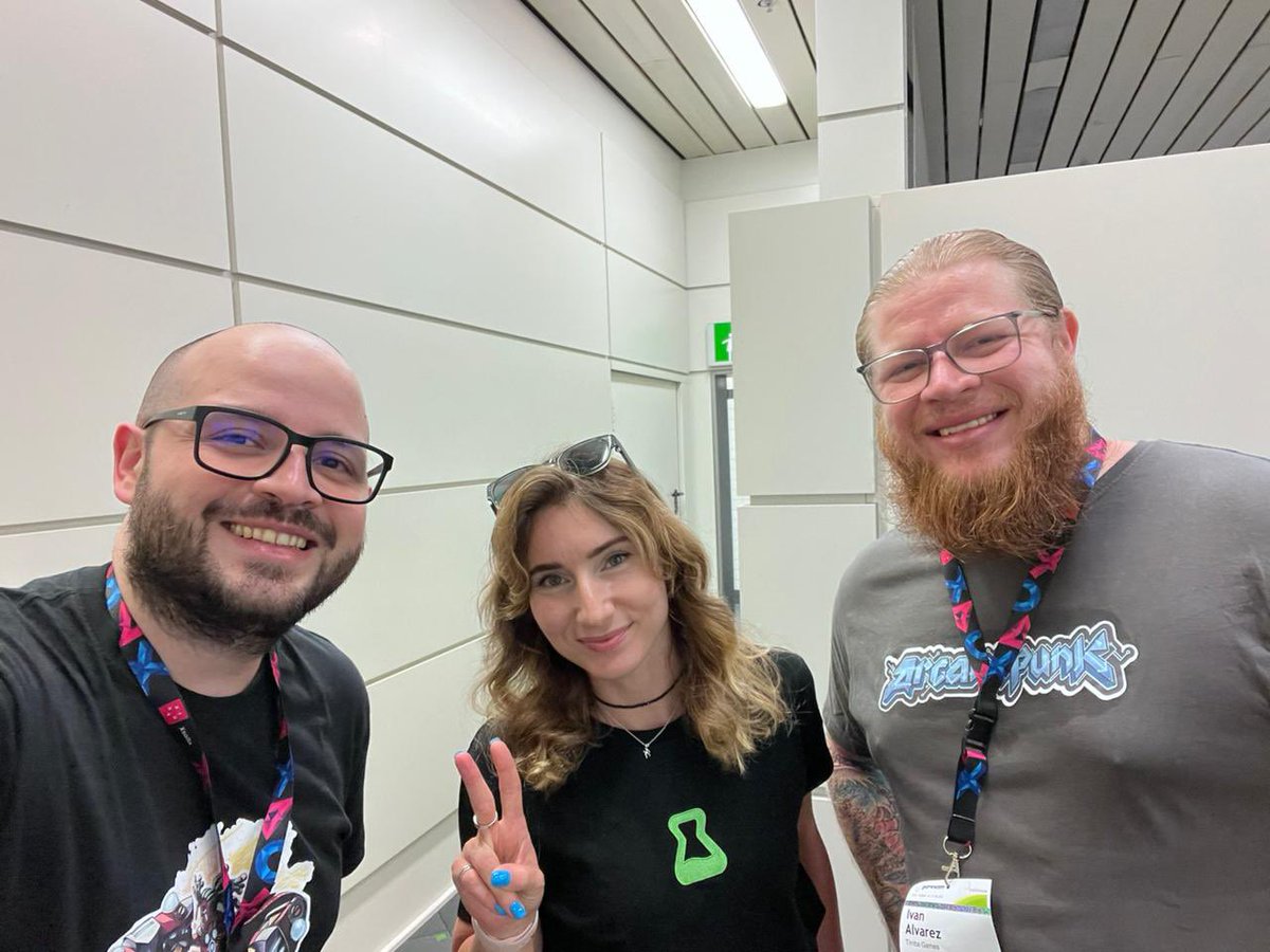 timbagames's tweet photo. Our journey at @gamescom has been about: 

🫱🏻‍🫲🏼Meeting up with talented people.
💡Introducing our studio.
🤘🏻Having fun with friends. 

We’re exited for what’s coming #Gamescom2023! Aren’t you?⚡️🎮 https://t.co/tP5Vm3Q861