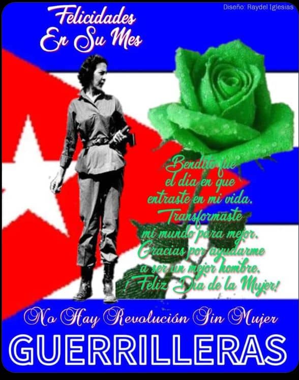 En el mundo que estamos construyendo, es necesario que desaparezca todo vestigio de discriminación en la mujer".#MujeresEnRevolución#CubaPorLaVida #CubaCoopera <a href="/cubacooperaven/">Brigada Médica Cubana en Venezuela</a> <a href="/MINSAPCuba/">Ministerio de Salud Pública de Cuba</a> <a href="/japortalmiranda/">José Angel Portal Miranda</a> <a href="/DcMedica/">Misión Médica Cubana en el Distrito Capital</a> <a href="/ErickMendezRod3/">ErickMendezRod</a>