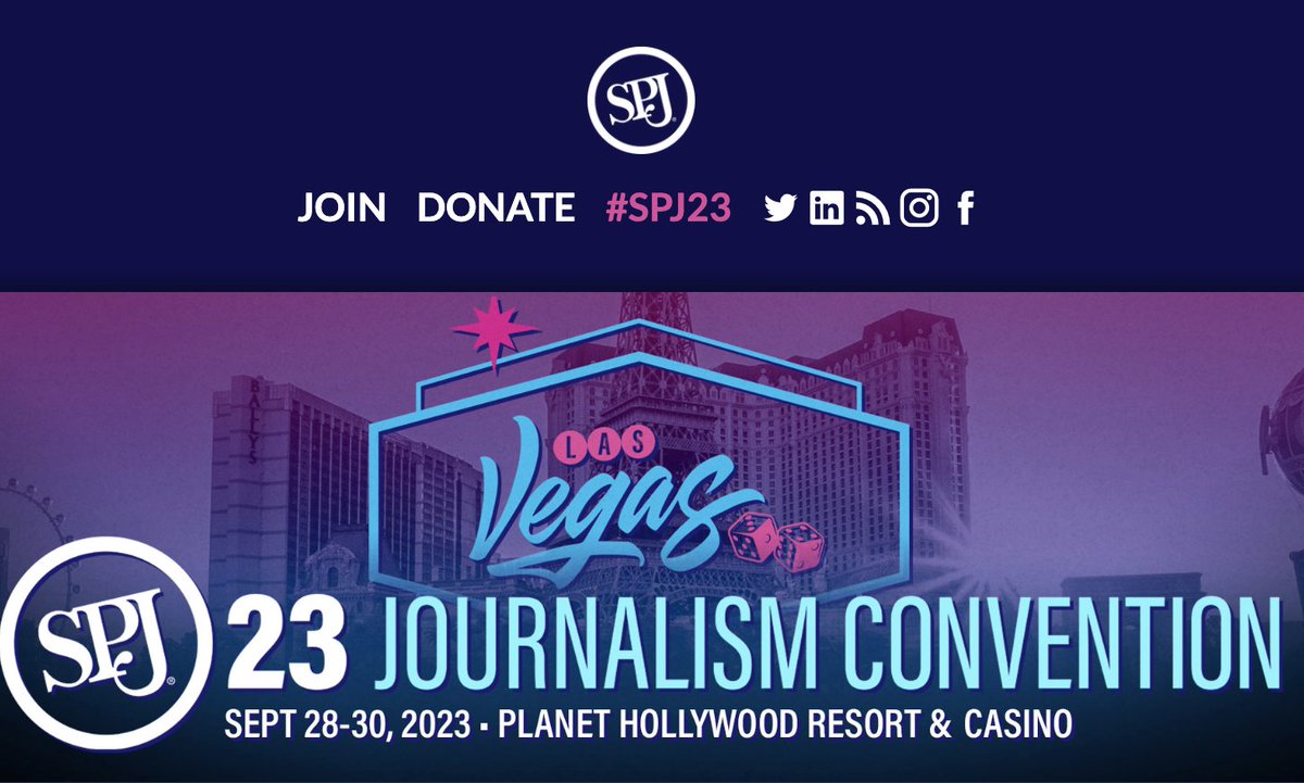 Want to go to @spj_tweets's conference in Vegas next month? Write a good essay and CTSPJ may reimburse you for hundreds of dollars in expenses. Details: connecticutspj.org/ctspj-offering…