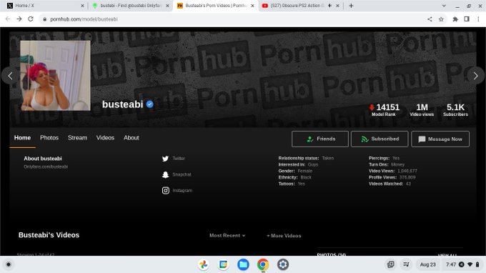 @Busteabi  just checked this out yall can S/O its vaule in her content from what i see here i would get<a class="tags" href="/tag/busteabi">@busteabi</a><a href="/tag/mobi"class="tags"><span>#mobi</span></a>
