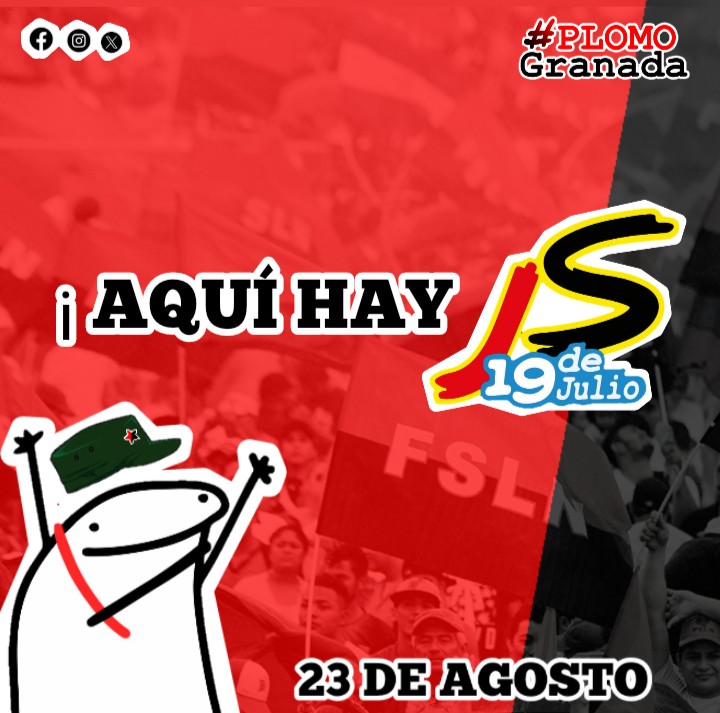 FITOMarencoJS's tweet photo. 📌 Aniversario de Fundación ❤️🖤 JUVENTUD SANDINISTA 19 de Julio 🇳🇮 #AquiHayJS
¡Juventud Sandinista de todos los tiempos, Constructores del Futuro, Herederos de la Paz y Defensores de la Revolución! ❤️🖤
#PatriaLibreOMorir #RelevoGeneracional #Nicaragua #23deAgosto #JS19J 🇳🇮🥳 https://t.co/1Zh1PPIJoB