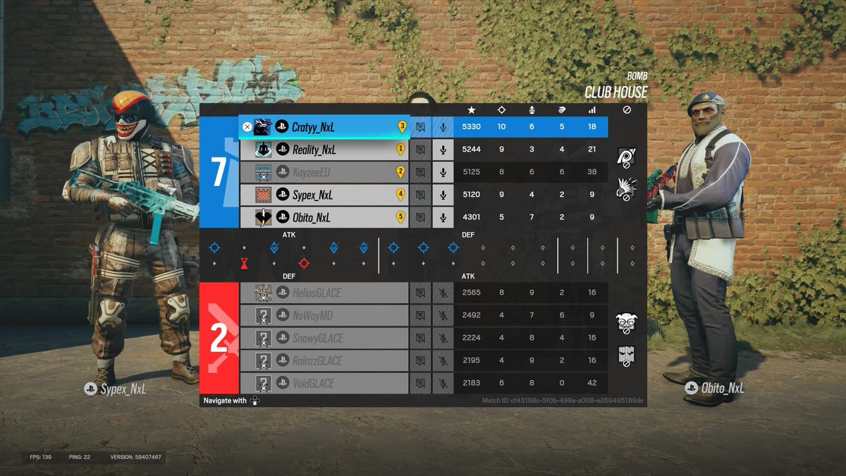 ✖️ 𝐌𝐀𝐓𝐂𝐇 𝐑𝐄𝐒𝐔𝐋𝐓𝐒 ✖️

Nachträglich auch hier das Ergebnis vom 7. Spiel in der #CrossLeague 🆚 <a href="/GlaceeSports/">GLACE-eSports</a>.

GGWP