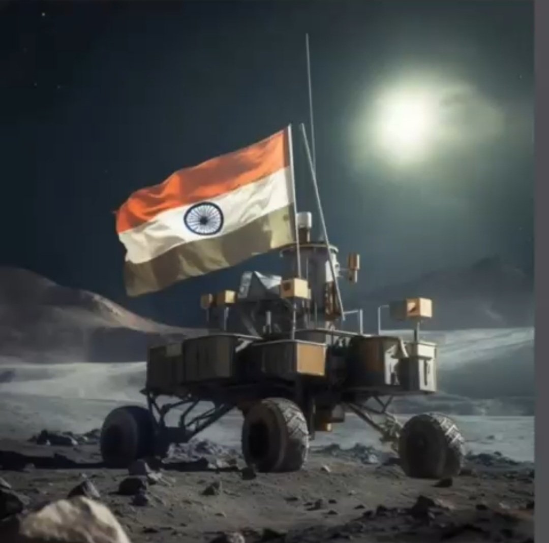 JiyaJassicka's tweet photo. This is a very proud moment for every INDIANS 🇮🇳😊...  n congratulations to ISRO bringing the moon closer to us✨💫... This sucess is the perfect example of the excellence of our scientist n technician 🇮🇳🔥...
#Chandrayan3
@isro https://t.co/vpUIWudZ7A