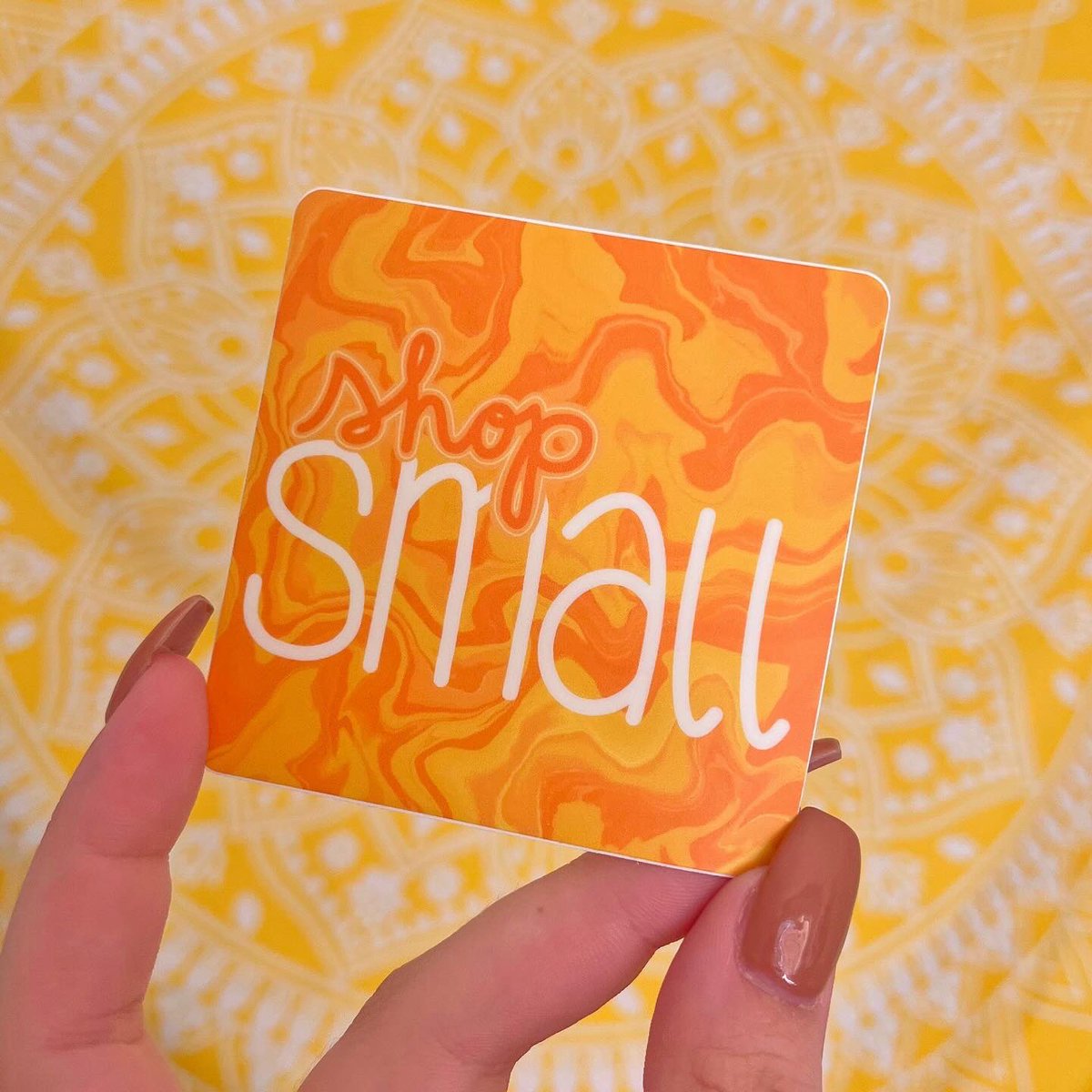 new sticker design is live 🌞 it’s always a good day to shop small!
