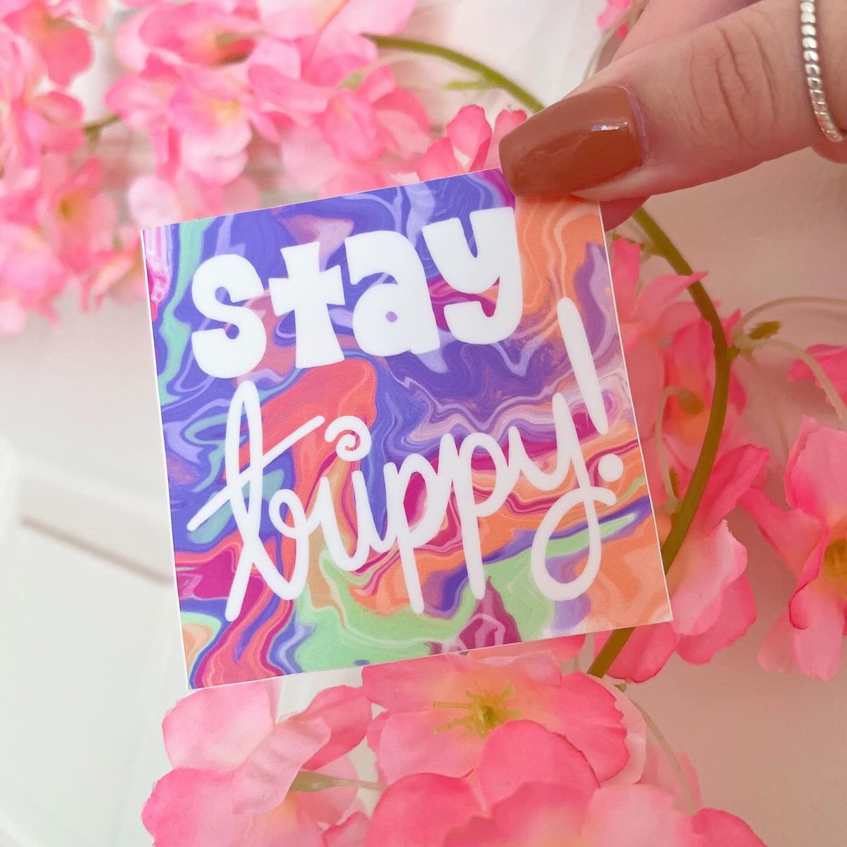 seekin_sunshine's tweet image. grateful to be restocking the very first design that ever hit my shop &amp;amp; the very first to sell out🥹

stay trippy 💚💜🩷 available now!