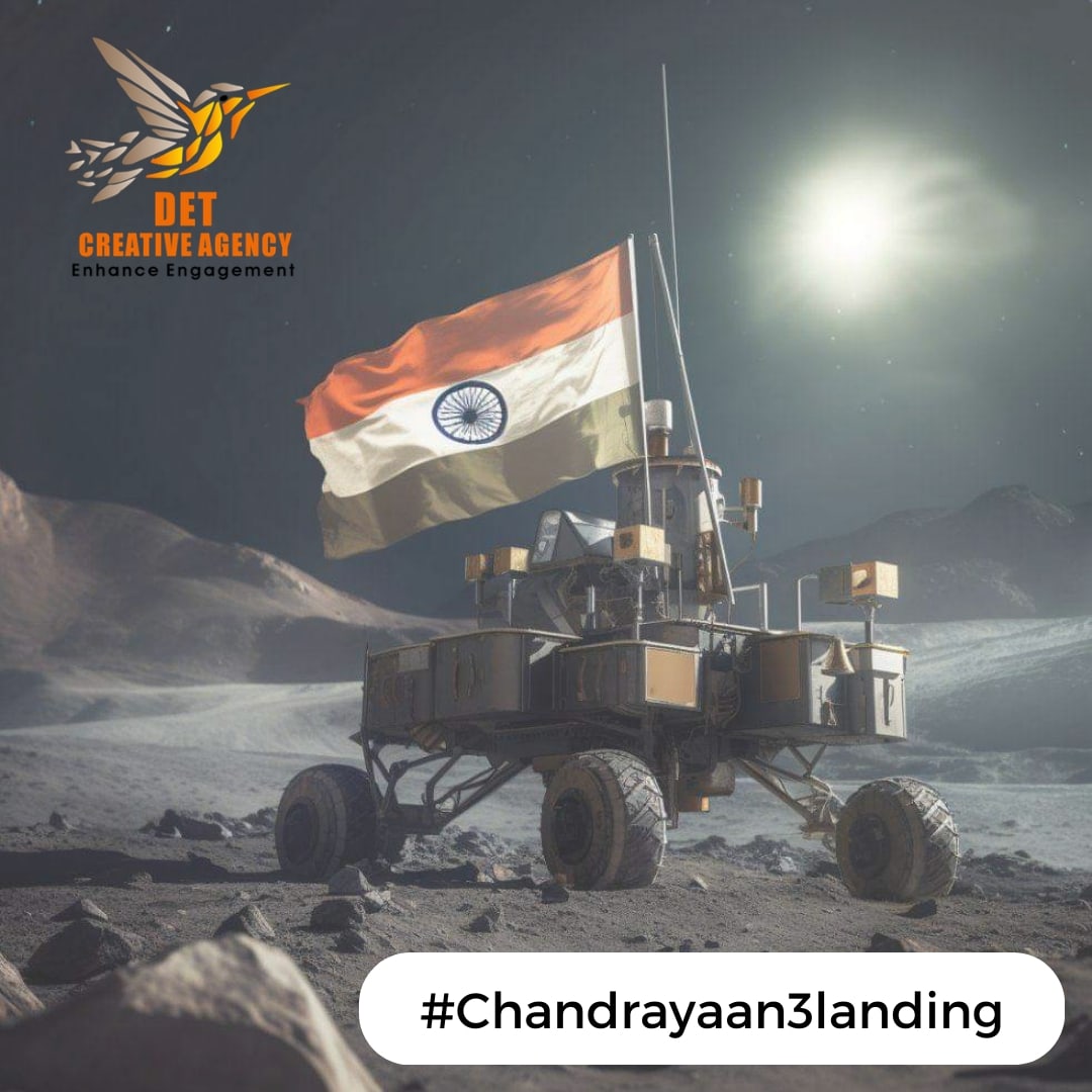 DETCreativeAgcy's tweet photo. Congratulations to ISRO - Indian Space Research Organisation and India 🇮🇳
.
.
.
.
#Chandrayaan3  #chandryaan3landing #chandrayaan3success #det #isrochandrayaan3mission #ISRO #isroindia #India #Proud https://t.co/9F7Z8S2hJK