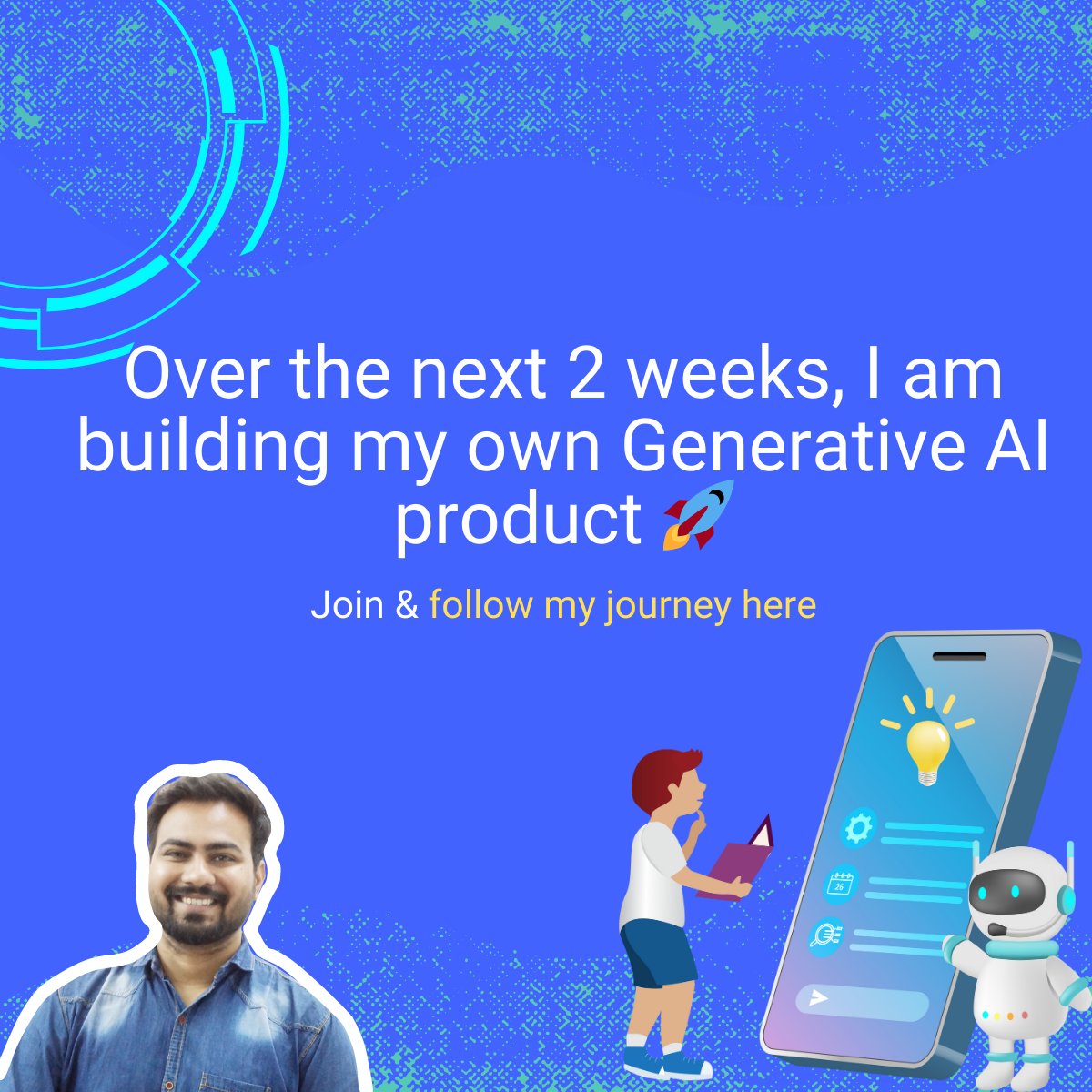mohitnitrr's tweet photo. 🚀 Exciting News! 🚀
Thrilled to share that I'm embarking on an incredible journey of Building with Generative AI! 🤖✨ 

Thanks,  @nitprashant for onboarding me. looking forward to the great success of this cohort.

#GenerativeAI #LearningJourney #Innovation #BuildingAI https://t.co/wmcjjjpR96