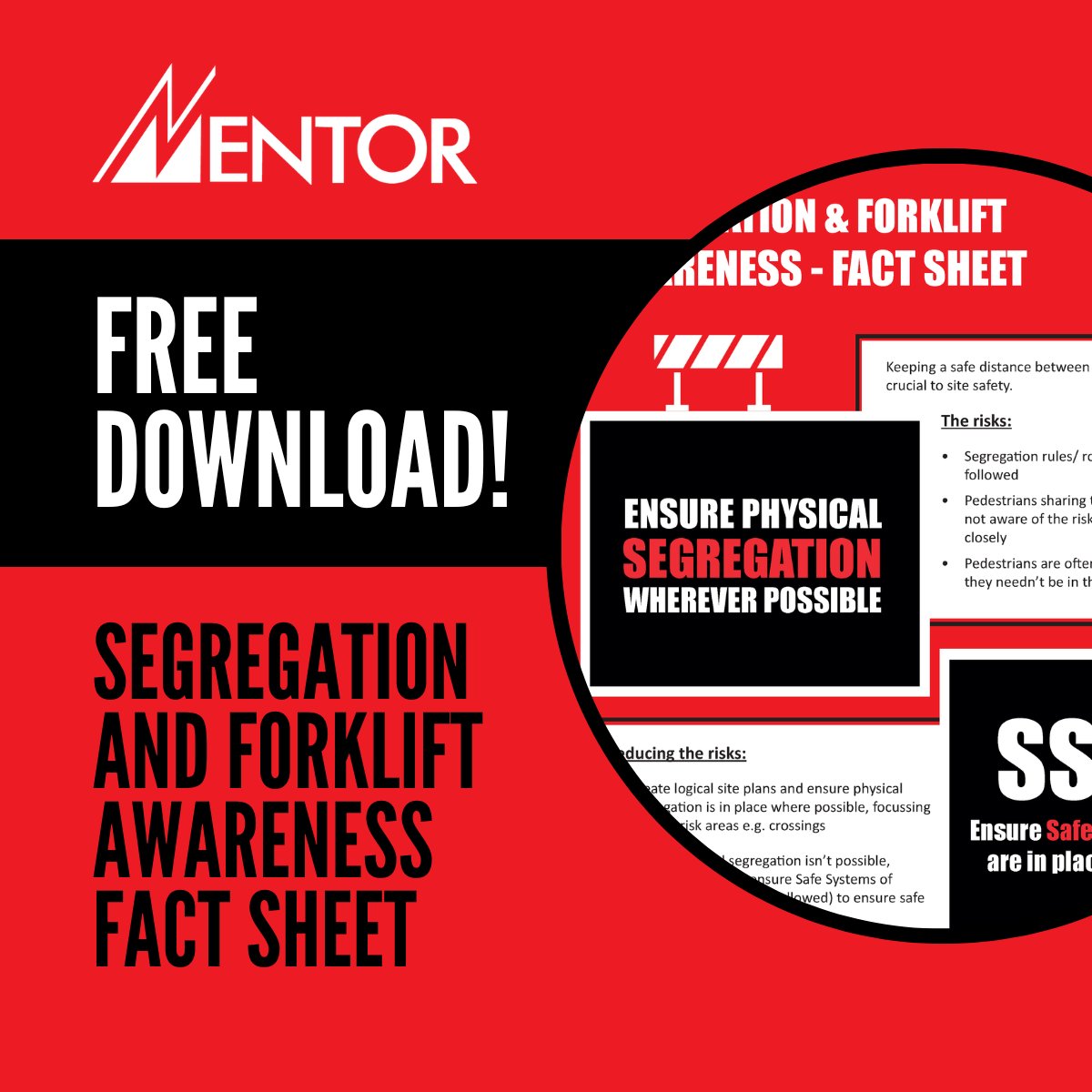 Keeping a safe distance between forklifts and pedestrians is crucial to site safety. To reduce risk, ensure physical segregation is in place wherever possible and that SSOW are communicated and followed.

For more guidance, download our free fact sheet: okt.to/ZnTPIj