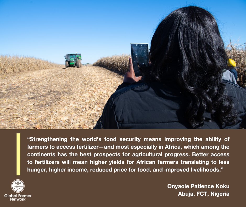 “Is it any wonder that Africa is home to about one-sixth of the planet’s people, but it produces only a tiny fraction of the world’s food?” shares <a href="/KokuOnyi/">onyaole koku</a> of Nigeria.  Read more here: bit.ly/3KMMn4i
#GFNMobilizing