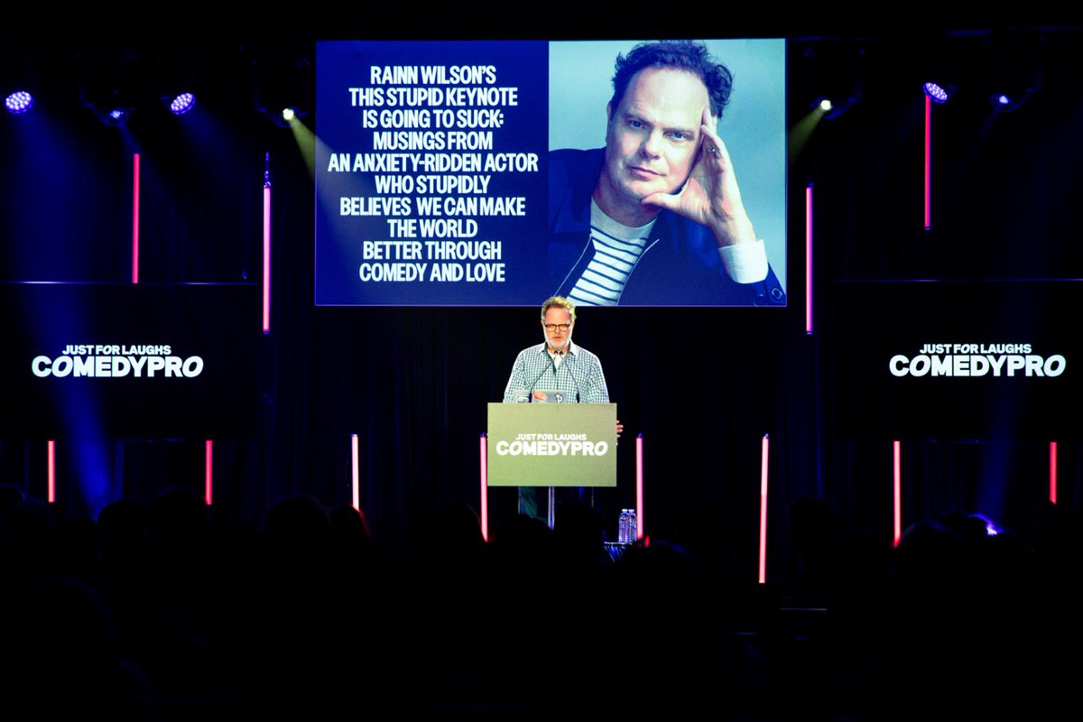 Looking back on the 2023 Keynote Address, Rainn Wilson really took our breath and our duhkha away!