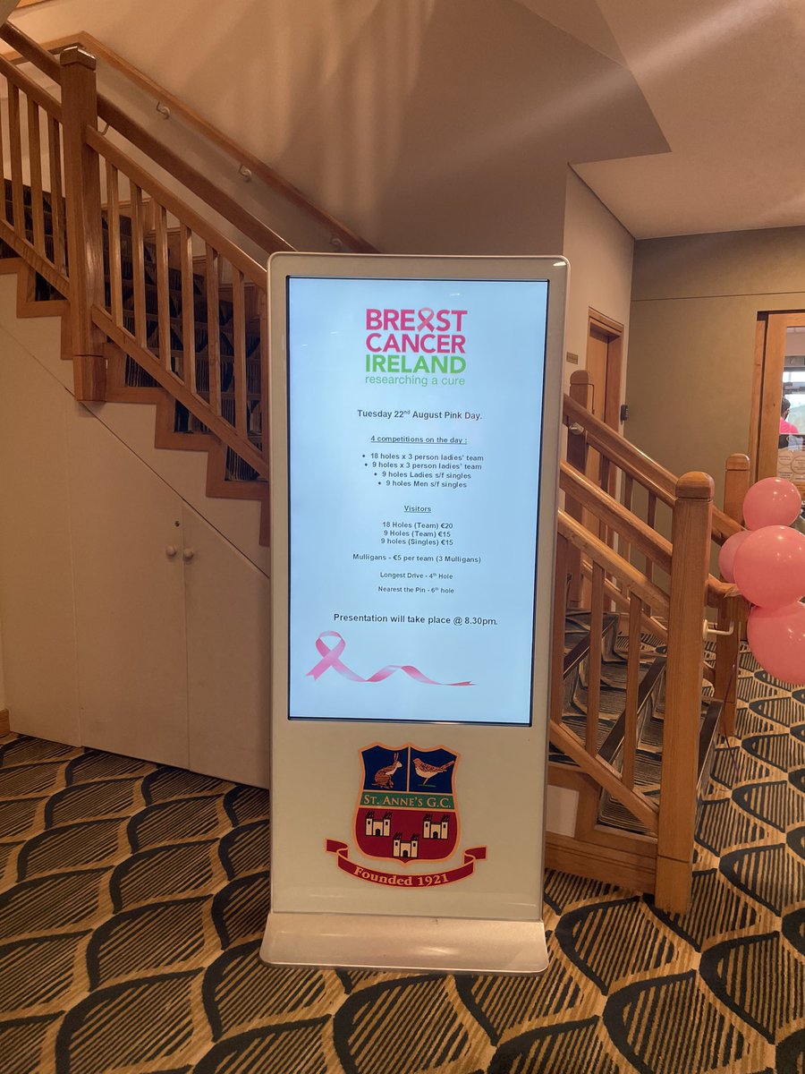 Walimu5's tweet image. A very successful Pink Day yesterday @StAnnesGCNews - huge support from everyone at the club for @BreastCancerIre and lady Captain @terryflood17 and her committee who organised everything so well…..#specialdays