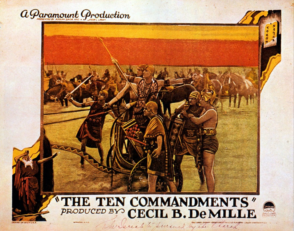 Cecil B. DeMille's The Ten Commandments (1923) Sun at 4! Before his full color remake of this subject in 1956, DeMille’s first version of this epic used a full range of the options available for adding color in the silent period: toning and tinting effects, spotted-coloring of…