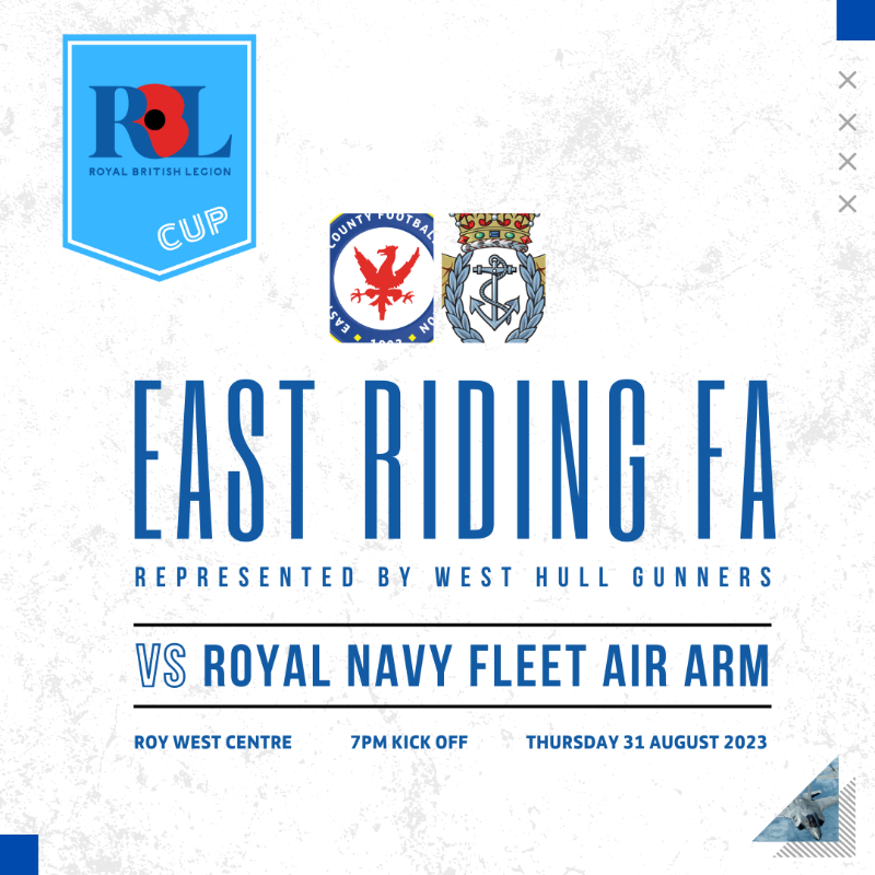 EastRidingFA's tweet photo. 🔜 Join us down at the Roy West Centre next week as we take on @FaaFootball for the very first time.

This season we will be represented by @AFCWESTHUL who are the reigning Presidents Cup holders.