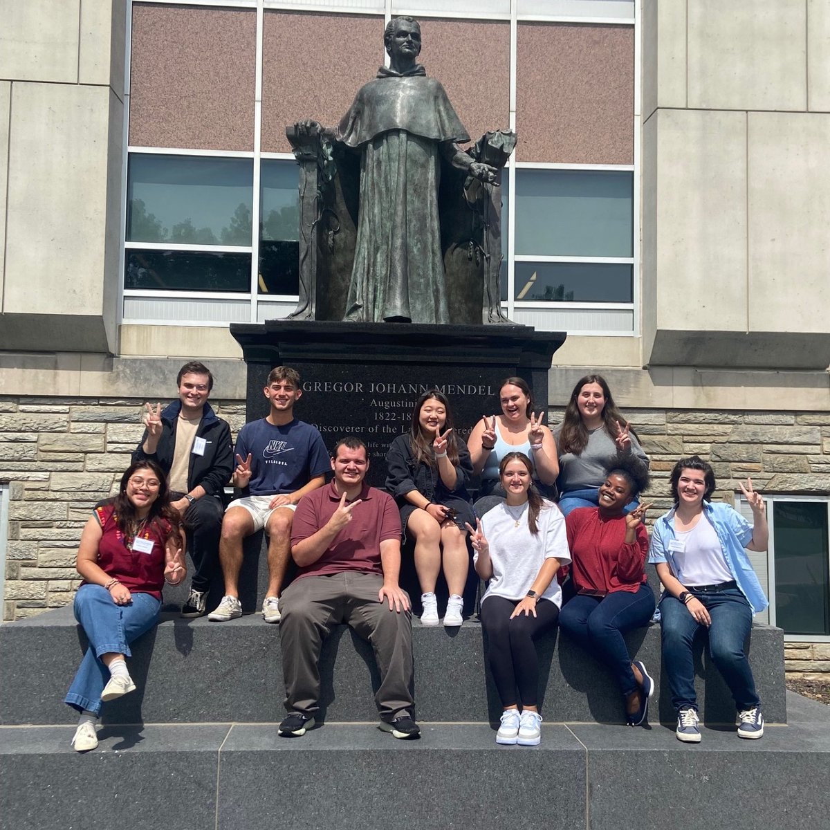 Yesterday, our new Chemistry master's students met for orientation. If you see them around campus (or in lab as your TA) be sure to welcome them to Villanova! 💙✌️